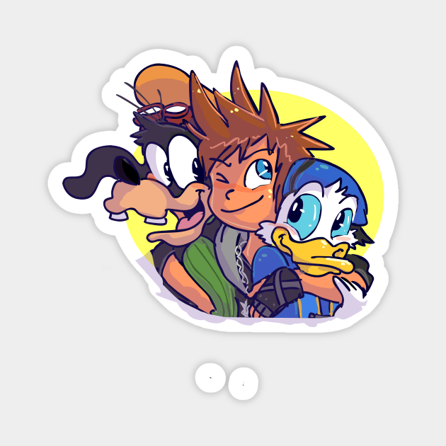 The Original Keyblade Trio Magnet by sky665