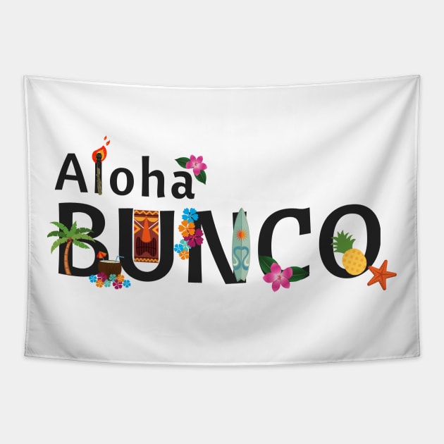 Aloha Bunco Hawaii Dice Game Tapestry by MalibuSun