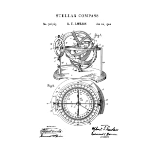 Patent Print 1902 Stellar Compass T-Shirt