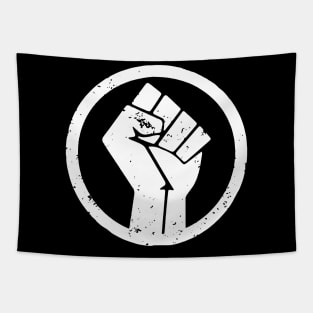 Black Lives Matter (BLM) Fist of Power and Social Justice Design Tapestry