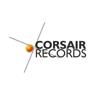 Corsair Records Logo Black Text T-Shirt