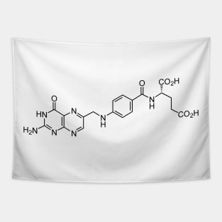 Vitamin B9 Folic Acid C19H19N7O6 Molecule Tapestry