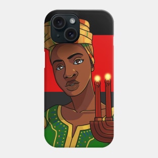 Happy Kwanzaa Day Kinara Candles Phone Case