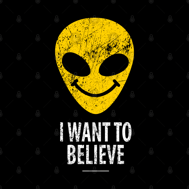 I want to believe alien smiley by VinagreShop