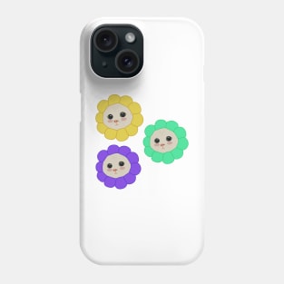 Cute cats with flower accessory Phone Case