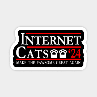 The Purrfect Candidates Internet Cats 2024 Magnet