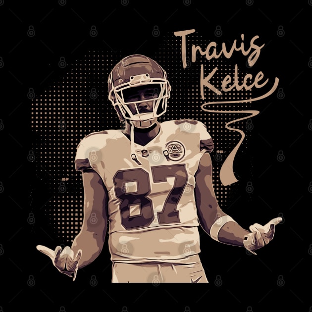 Travis Kelce | Vintage poster by Aloenalone