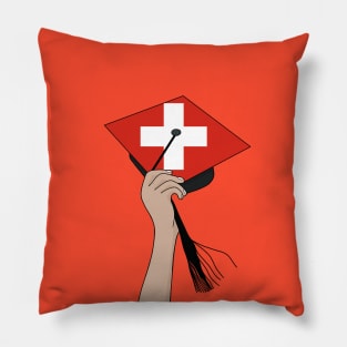 Holding the Square Academic Switzerland Pillow