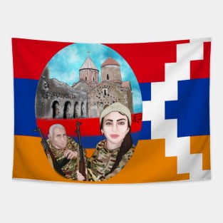 Artsakh (Father & Daughter) MASK Tapestry