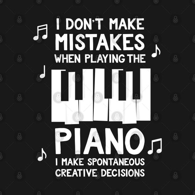 Piano, creative Decisions and no Mistakes by voidea