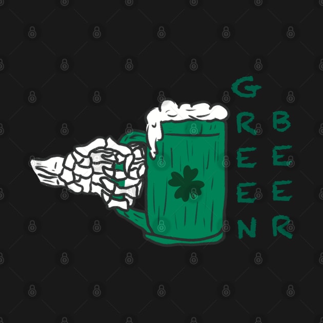 Skeleton Green Beer by Xatutik-Art