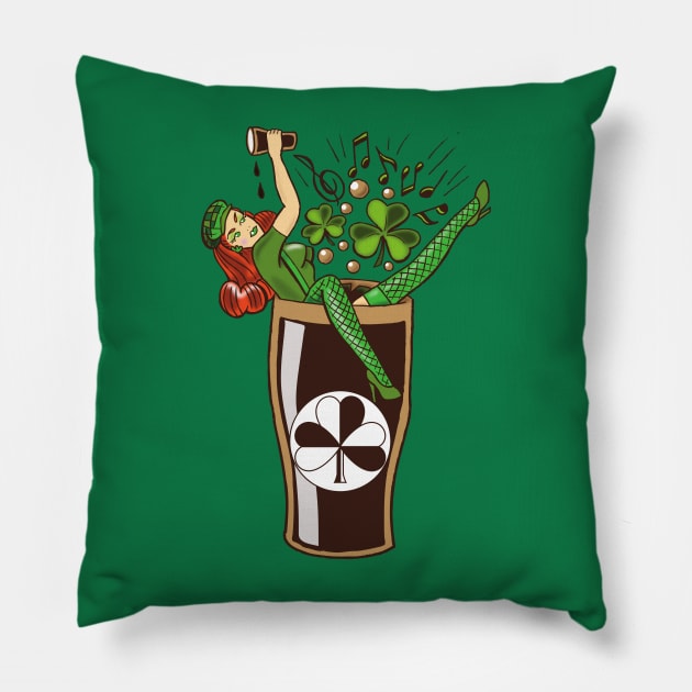 Silver Shamrock Tattoo Company Man's Ruin Pillow by Silver Shamrock Tattoo Company