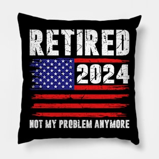 Retired 2024 Retirement Pillow