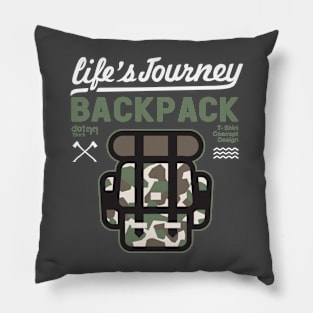 life is journey - backpack(dark shirt) Pillow