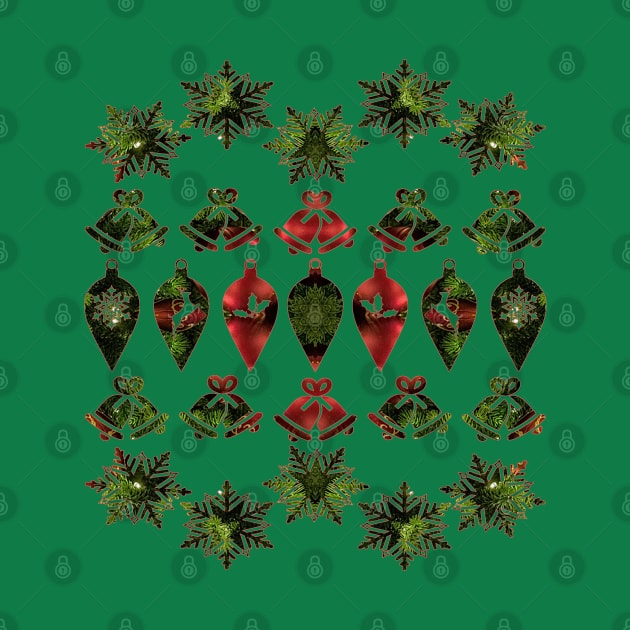 Christmas Holiday Green and Red by Mazz M