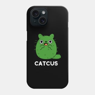 Catcus Cute Cat Cactus Pun Phone Case