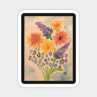 Flower Bouquet Watercolor Magnet