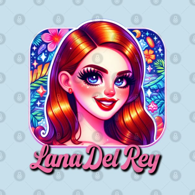 Lana Del Rey - Lisa Frank inspired by Tiger Mountain Design Co.