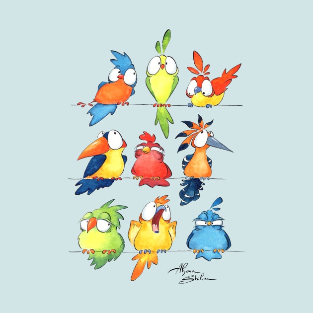 Funny Birds by Alyona Shilina