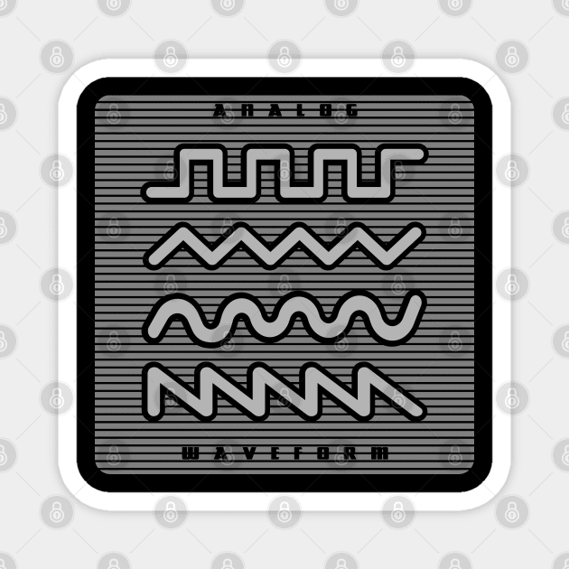 Analog Synthesizer Waveform Magnet by Mewzeek_T