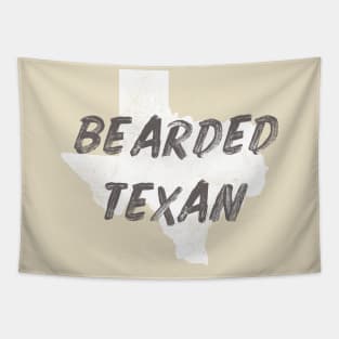 The Bearded Texan White Tapestry