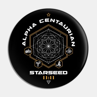 Alpha Centaurian Starseed Light Code Sacred Geometry 11:11 Pin