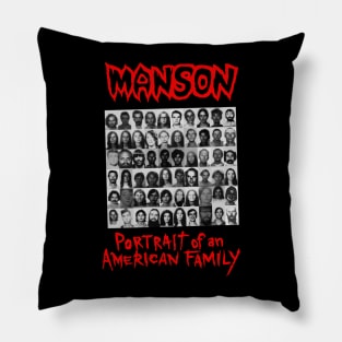 Manson - Portrait Of An American Family Design Pillow