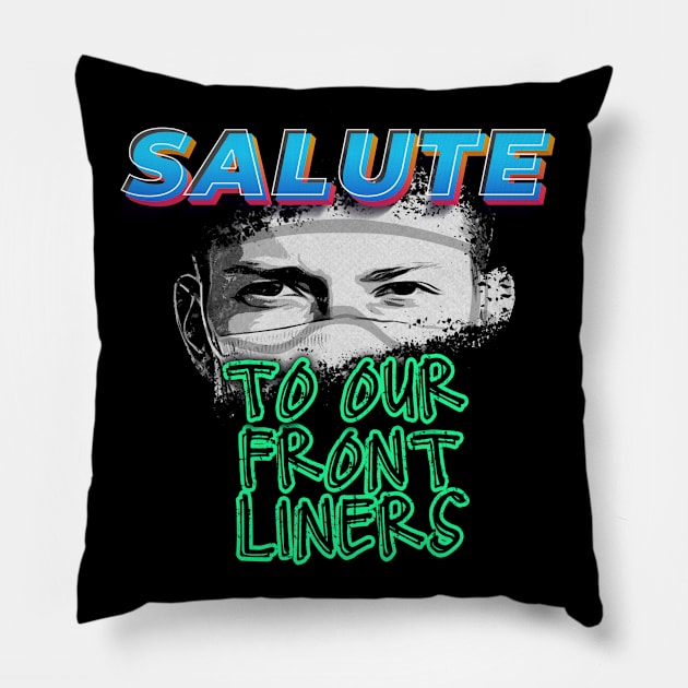 Frontliners Salute Pillow by VibeBoxx