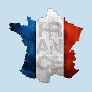 Grunge Style France Design T-Shirt