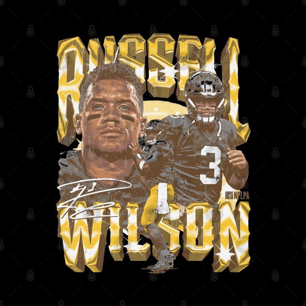 Russell Wilson Pittsburgh Vintage by artbygonzalez