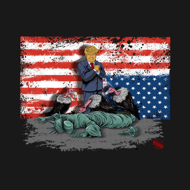 Discover Death of Liberty - Trump Sucks - T-Shirt