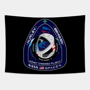 Crew Dragon Spacecraft Tapestry