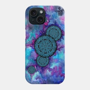 Blue Space Mandalas Phone Case