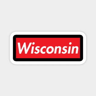 WISCONSIN SUPER USA LOGO Magnet