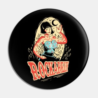 rockabilly burn Pin