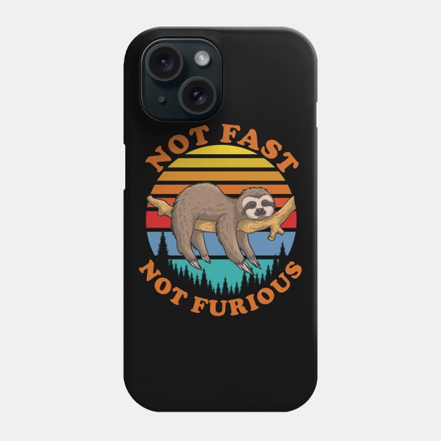 Not Fast Not Furious Phone Case by DragonTees