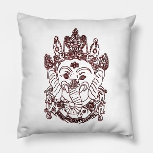 गणेश ganesh indian elephant hindu Pillow