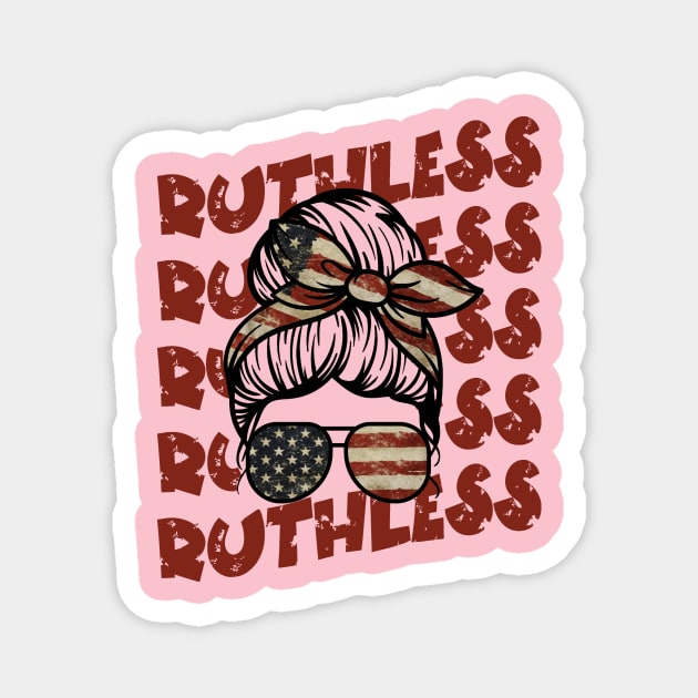 Messy Bun Roevember Ruthless Magnet by The WYLD Tribe