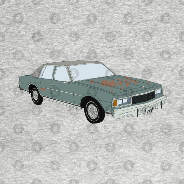 Hand Drawn Vintage Chevy Caprice 1980s Sedan - Vintage ...