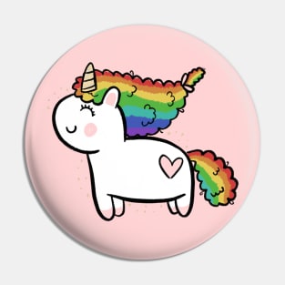 Fluffy Unicorn Pin