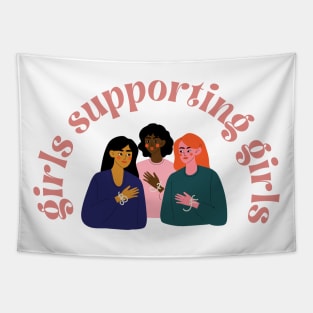 girls supporting girls Tapestry