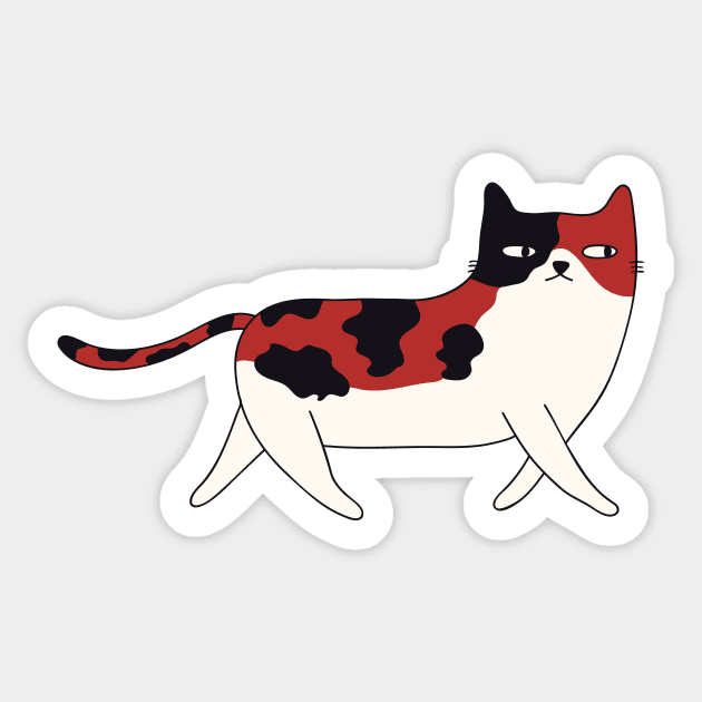 Walking Cat Sticker