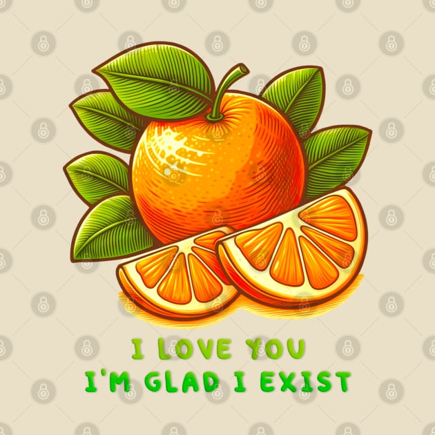 I love you I'm glad I exist by sadieillust