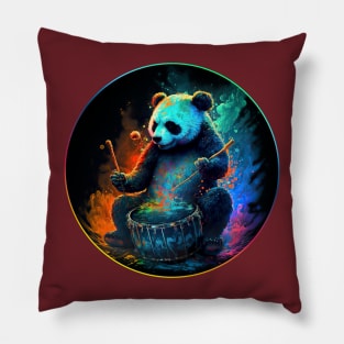Panda Drumming Splosion Series Pillow