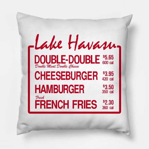 Lake Havasu Burger Pillow by Meat Beat