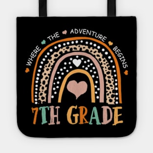 Leopard Rainbow 7th Grade Where The Adventure Begins Tote