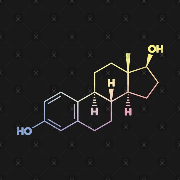 Estradiol (Estrogen) Structural Formula by ScienceCorner