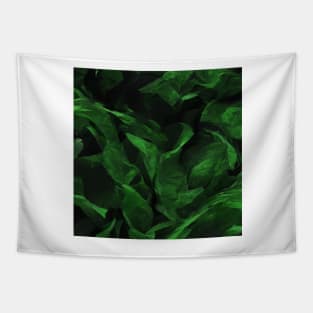 Green Texture Waves Tapestry