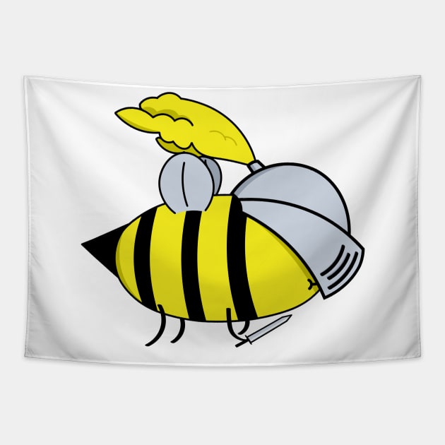 The Bee Knight Known As Sir Bumbly Tapestry by DMK