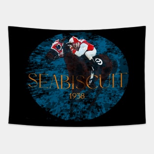 Seabiscuit 1938 - Famous Racehorse Tapestry